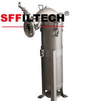 Single Bag industrial water filter housing/V-clamp hinged,Swing bolt hinged bag and cartridge filter vessel